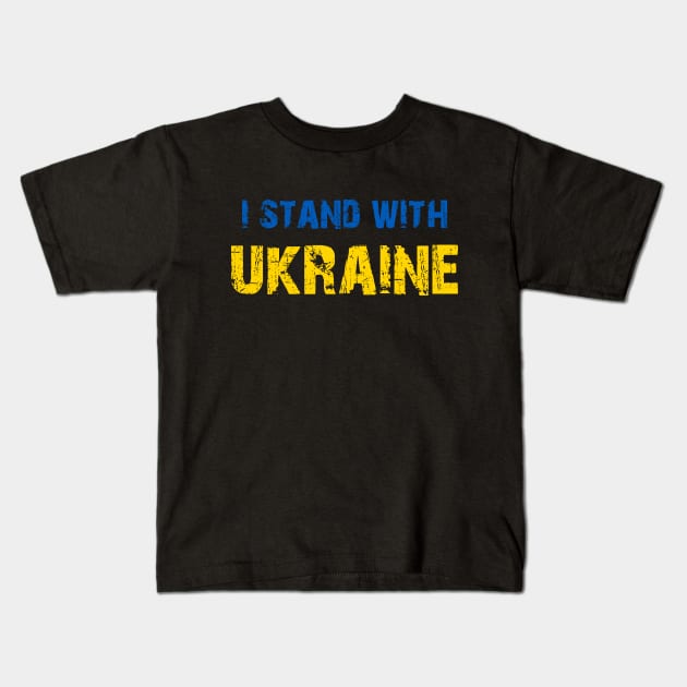 I Stand with Ukraine Kids T-Shirt by Scar